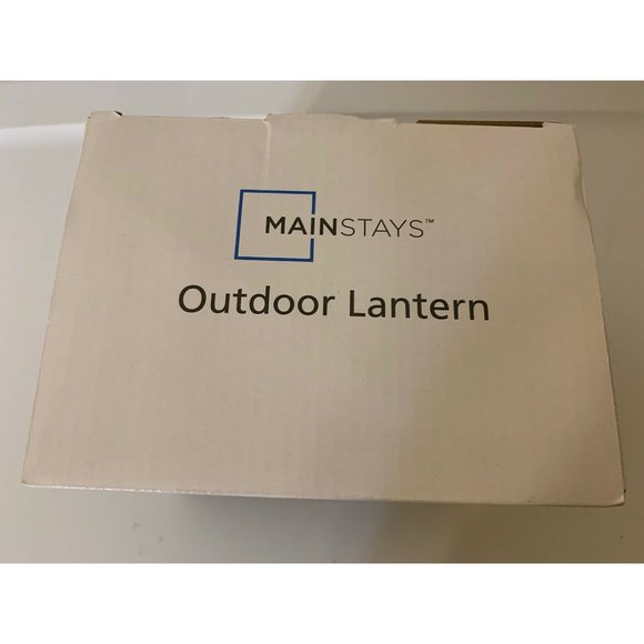 New mainstays Chapter Outdoor Lantern. Black Finish LED Bulb Included - Picture 6 of 6
